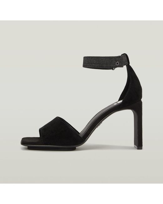 G-Star Darcy Suède Sandalen Met Hak in het Black