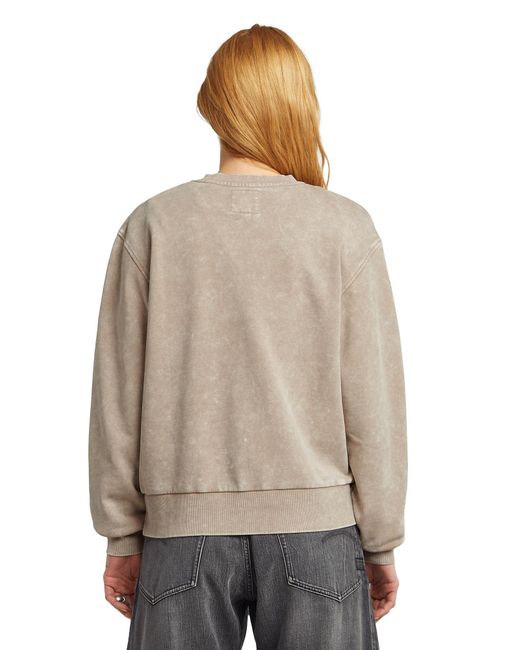G-Star Natural Washed A Line Script Sweater