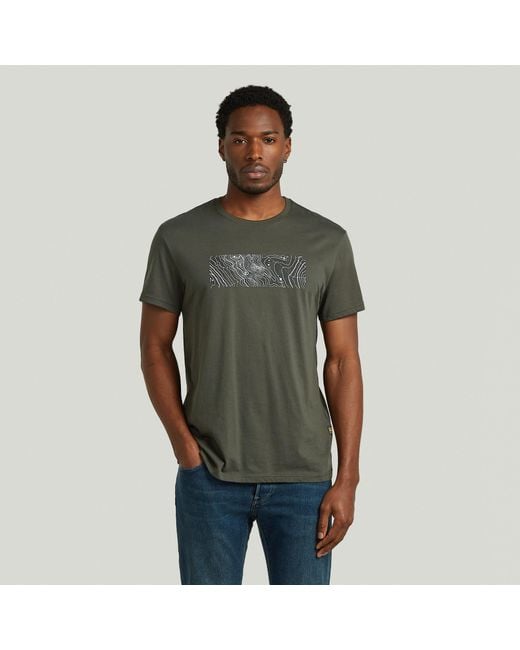 G-Star Green Logo Tee for men