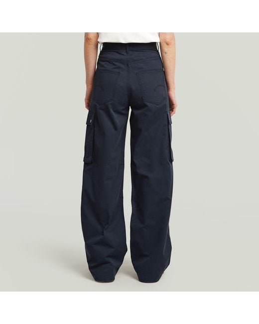 G-Star Blue High Waist Cargo Pants