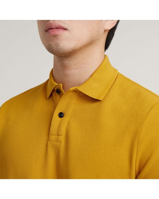 Polo Essential G-Star RAW pour homme en coloris Yellow