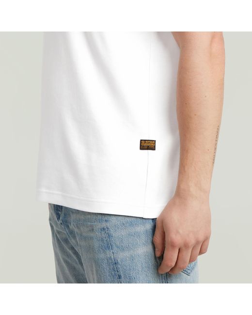 T-Shirt Trims Back Graphic G-Star pour homme en coloris White