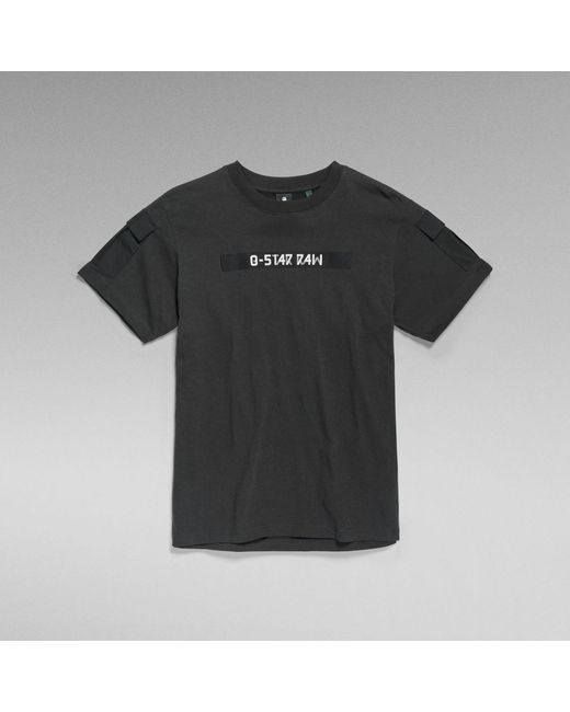 G-Star Utility Mix Pocket Loose T-Shirt in Black for Men | Lyst