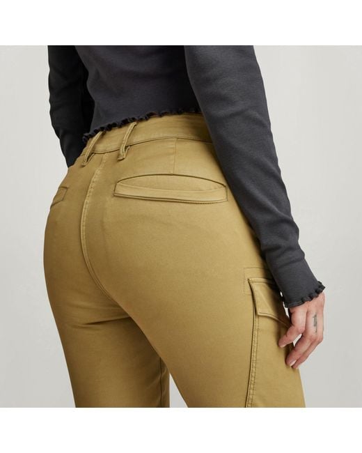 G-Star Yellow Blossite G-Shape Army High Skinny Jeans