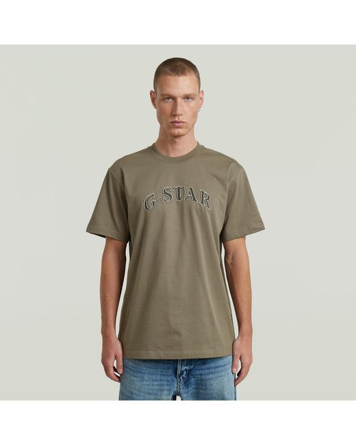 G-Star Green Dial Graphic Tee for men