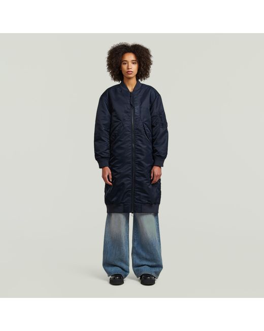 G-Star Long Bomberjack in het Blue