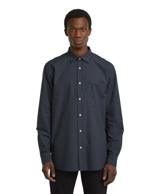 G-Star Blue One Pocket Regular Shirt for men