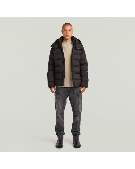 G-Star Gray Roxic Zip Regular Tapered Jeans for men