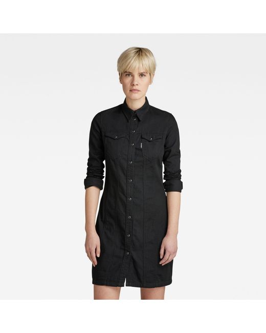 Robe Tacoma Slim Flare G-Star RAW en coloris Noir | Lyst