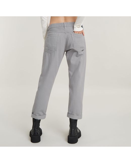 G-Star RAW Gray Boyfriend-Jeans Kate Baumwollstretch Denim Qualität für hohen Tragekomfort