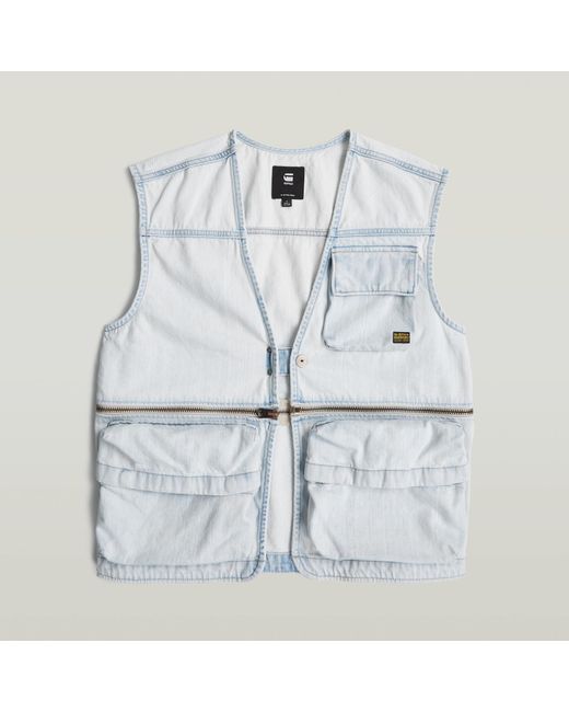 G-Star Mega Modular Bodywarmer in het White