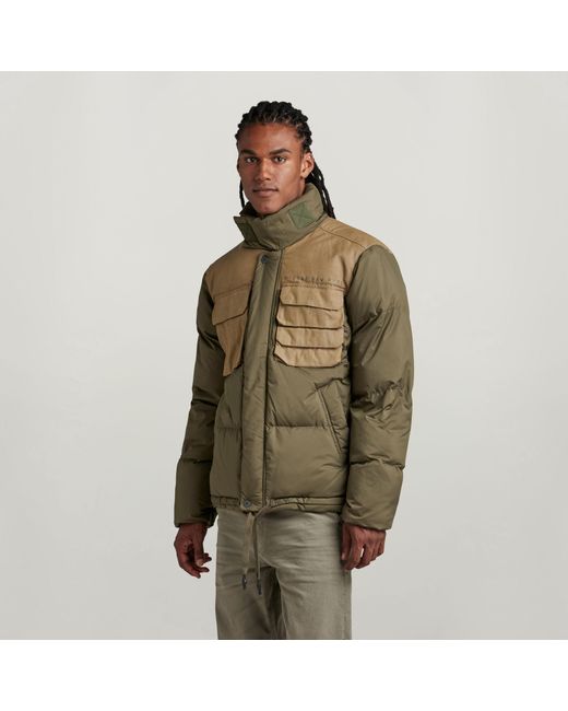 G-Star Green Attac Utility Pm Puffer for men