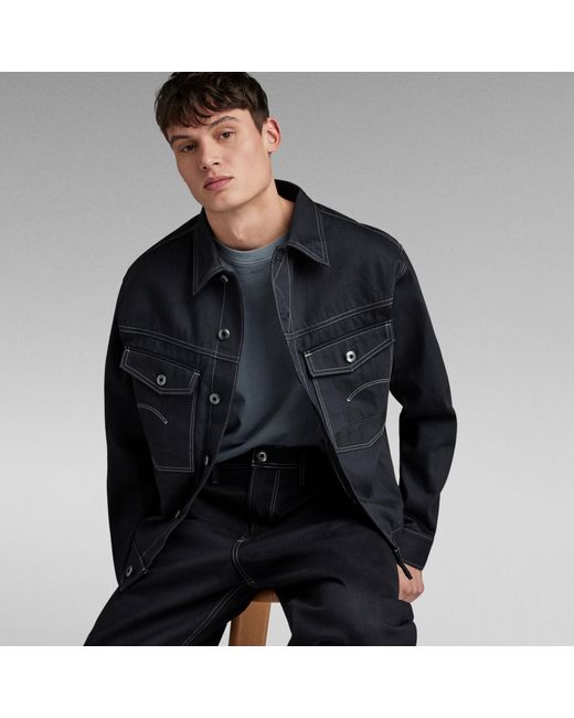 G-Star RAW Dakota Selvedge Jack in het Black voor heren