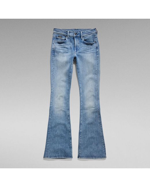 G-Star RAW 3301 Flare Jeans in het Blue
