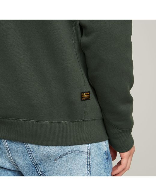 G-Star Premium Core Half Zip Sweater in het Green voor heren