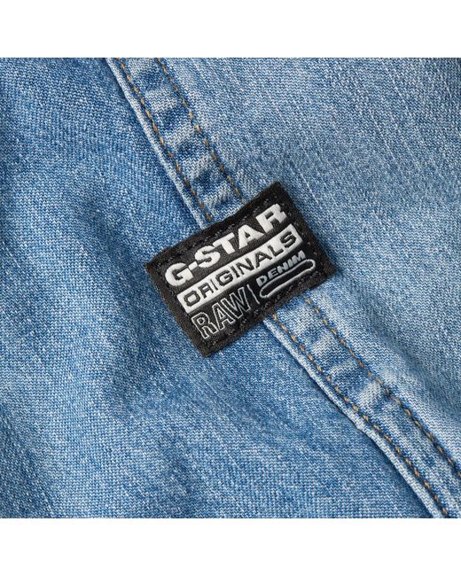 G-Star RAW Slanted Double Pocket Regular Hemd in Blue für Herren
