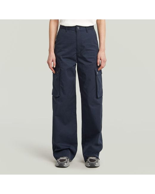 G-Star Blue High Waist Cargo Pants