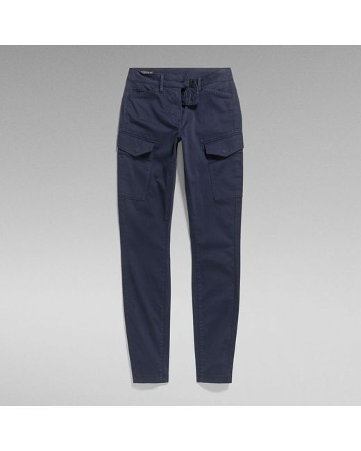 G-Star Blue Blossite G-Shape Army High Skinny Pants