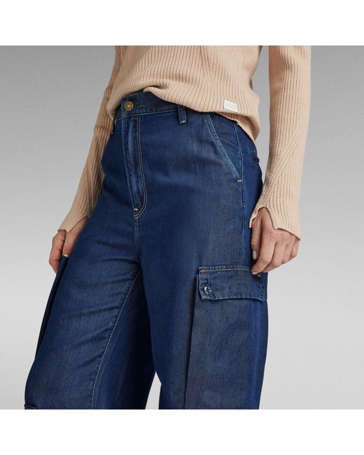 G-Star RAW Deck 2.0 Chino Cargo Jeans in Blue für Herren