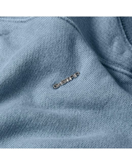 G-Star RAW Blue Distressed Raglan Sweatshirt