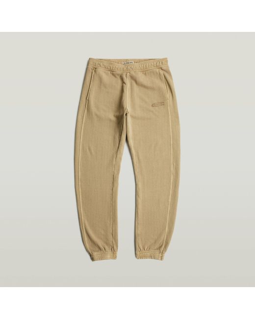 G-Star Bend 3D Loose Overdyed Sweat Pants in Natural für Herren
