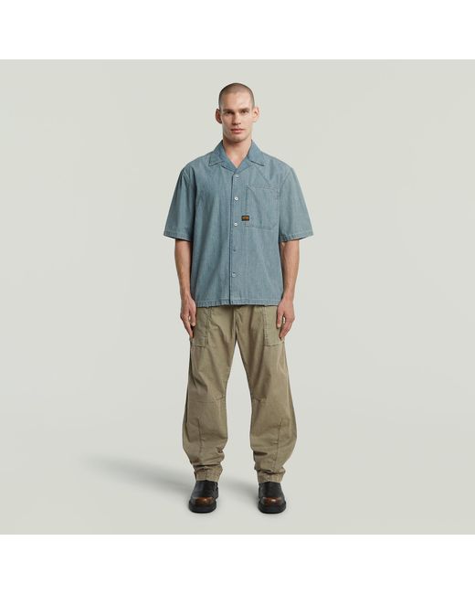 G-Star Blue Track Relaxed Shirt for men
