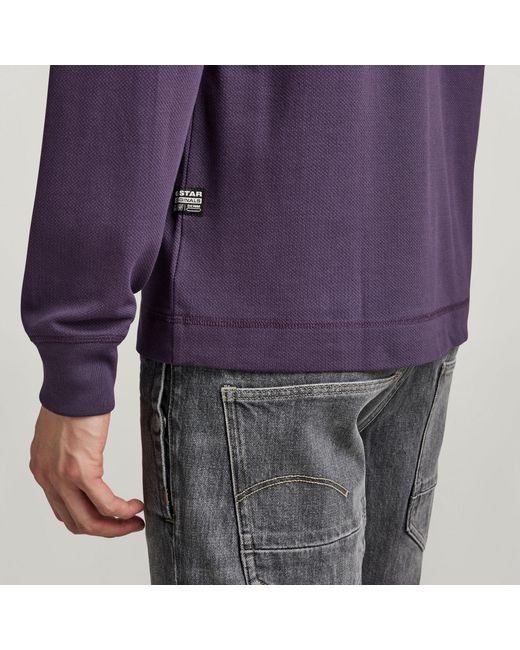 G-Star Purple Aviaton Lightweight Sweater for men
