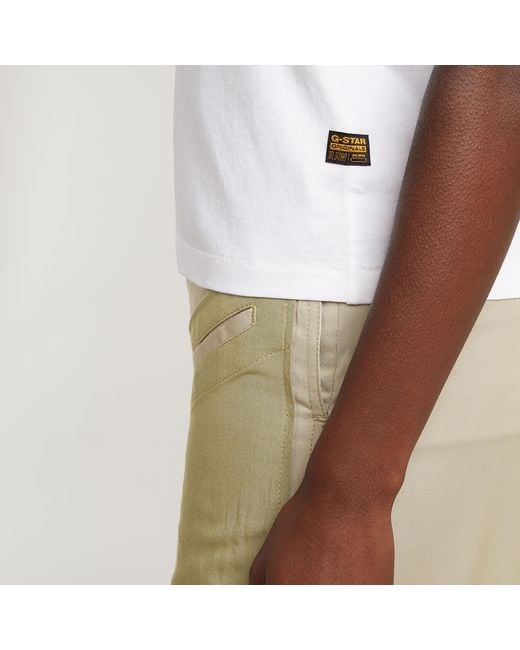 G-Star White Embro Logo T-Shirt