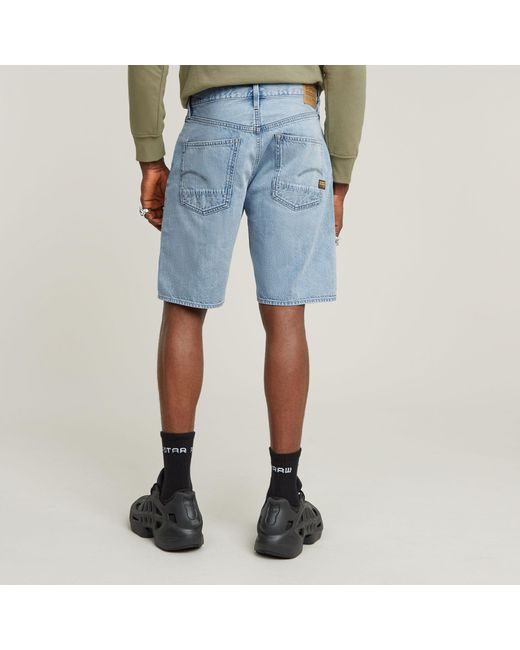 G-Star Dakota Short Clean Edge in het Blue voor heren
