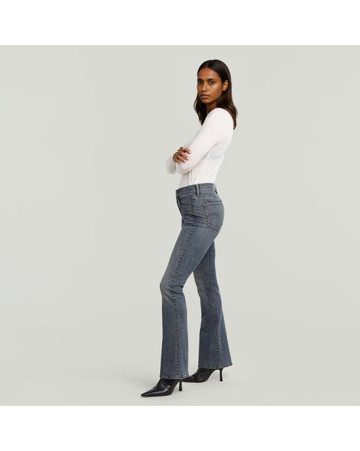G-Star 3301 Flare Jeans in het Blue