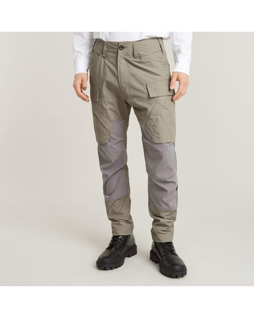 G-Star Gray 3D Regular Tapered Cargo Pants 3.0 for men