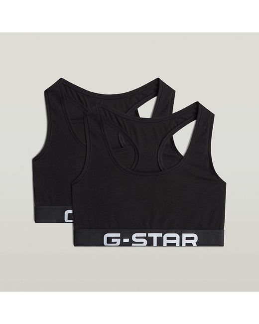 G-Star Racerback Bralette Set Van 2 in het Black