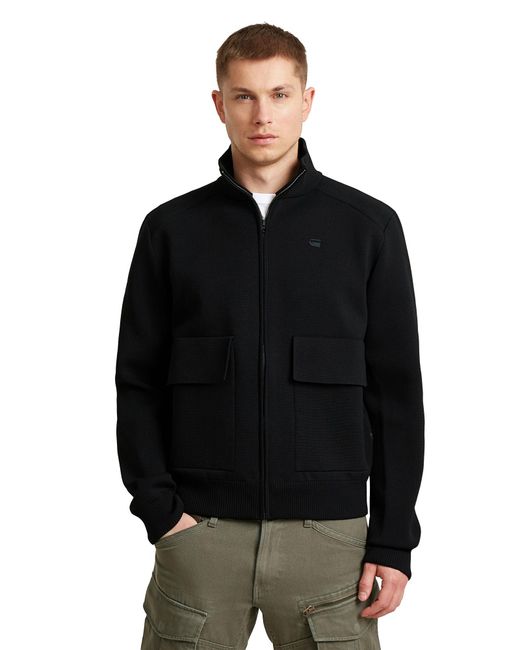 G-Star Black Tech Knit Jacket for men