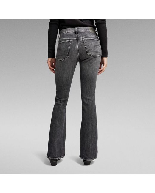 G-Star RAW 3301 Flare Jeans in het Gray