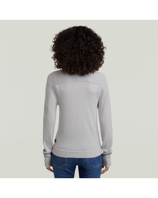 Pull Core Turtle Slim G-Star en coloris Gray