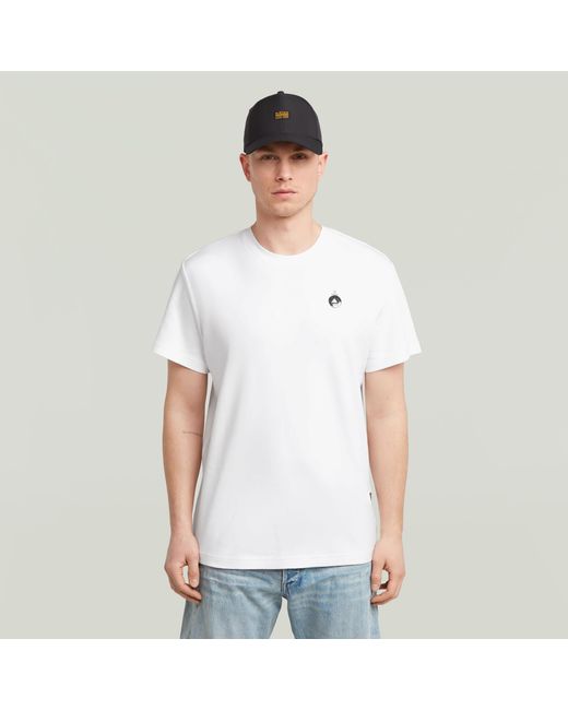 T-Shirt Trims Back Graphic G-Star pour homme en coloris White