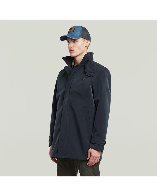 G-Star Garber Trenchcoat, Nicht Wattiert in Blue für Herren