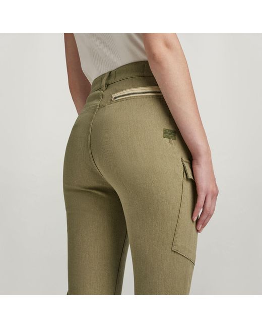 G-Star Green Kafey Cargo Ultra High Skinny Pants