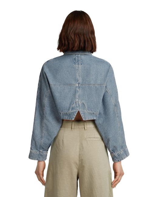G-Star Blue Hyper Cropped Jacket