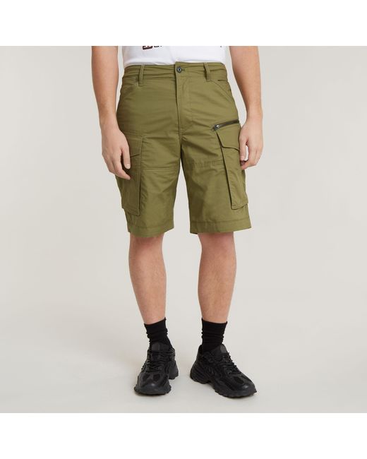 G-Star RAW Rovic Zip Relaxed Shorts in Green für Herren