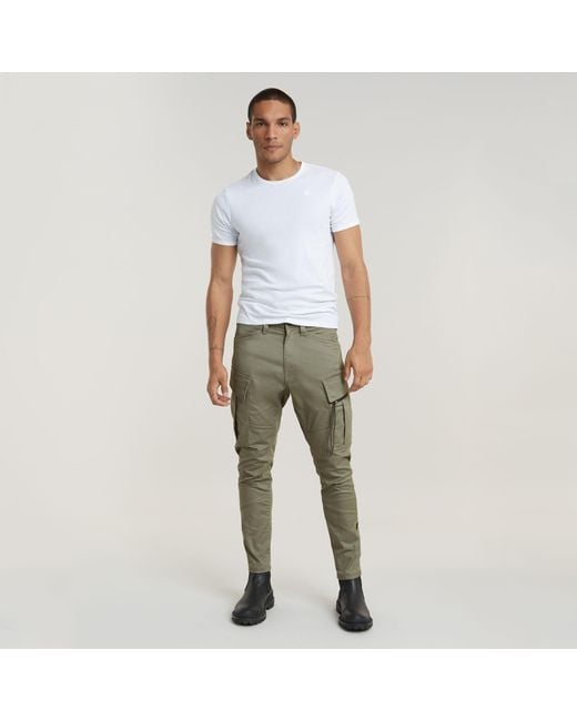Pantalon Cargo Zip Pocket 3D Skinny 2.0 G-Star RAW pour homme en coloris Green