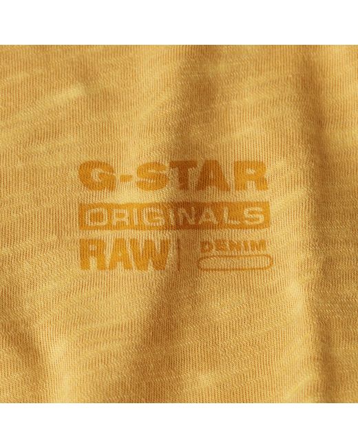 G-Star RAW Musa Stencil Pigment Dye T-Shirt in Metallic für Herren