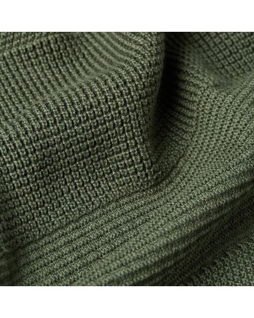G-Star Structure Knitted Pullover in Green für Herren