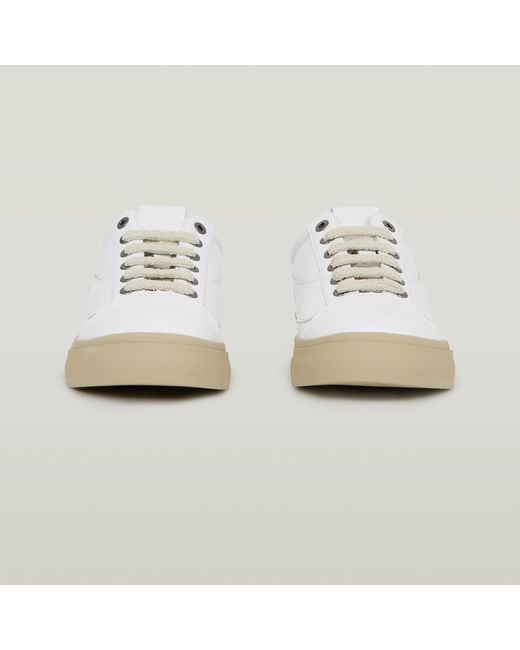 G-Star White Loom Lea Sneakers for men