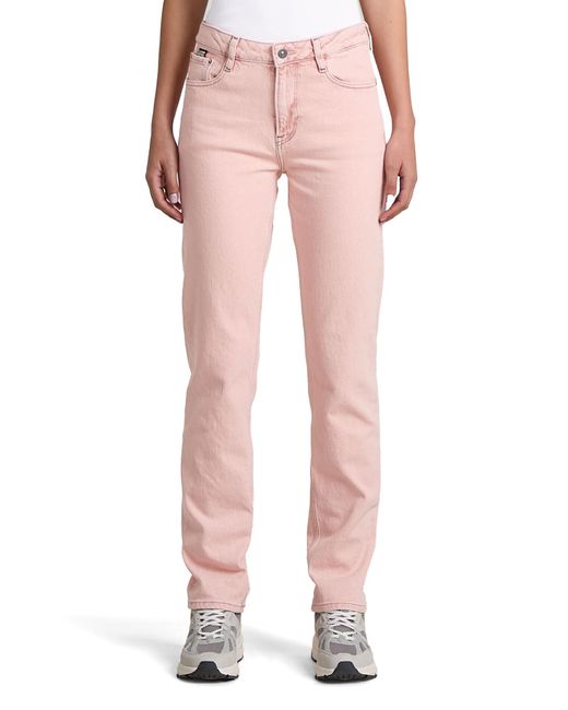 G-Star Pink Iggie Straight Jeans