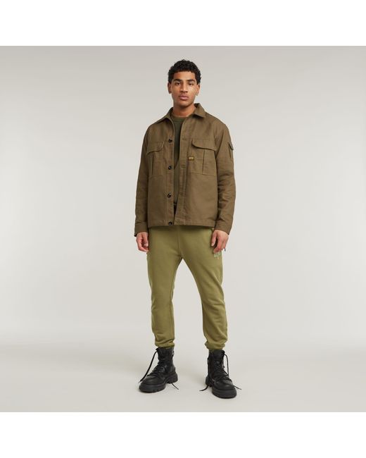 G-Star Green Logo Sweat Pants for men