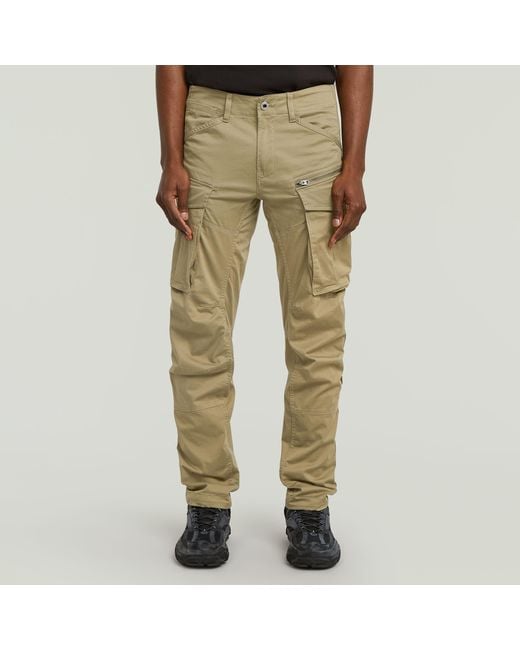 G-Star Rovic Zip 3D Regular Tapered Hose in Natural für Herren