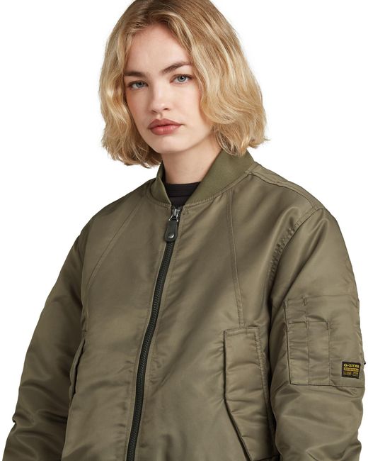 G-Star Green Bomber Padded Jacket