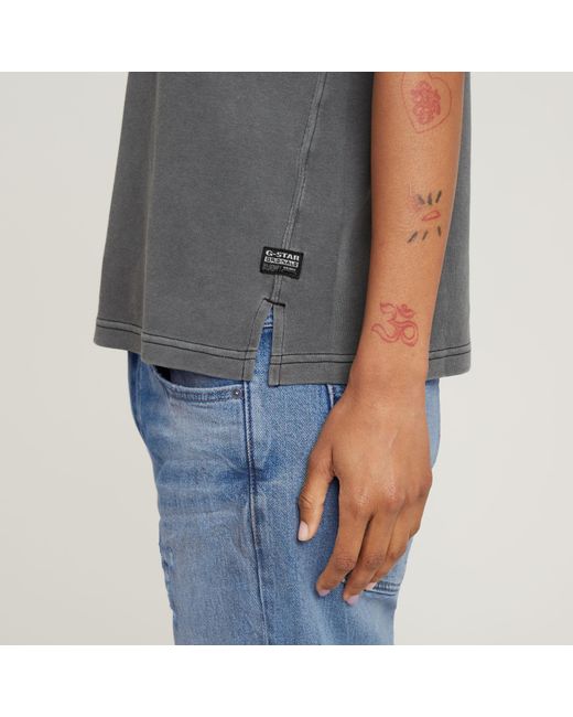 G-Star Overdyed Constructed Top in het Gray
