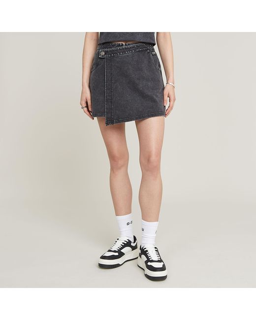 G-Star Overdyed Sweat Skort in het Blue